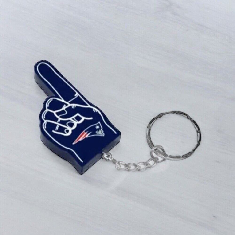 NFL New England Patriots‎ Unisex #1 Finger Keychain